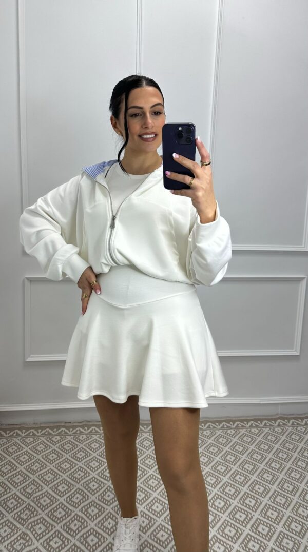CONJUNTO CLOE DE CHAQUETA Y FALDA PANTALON - Imagen 2