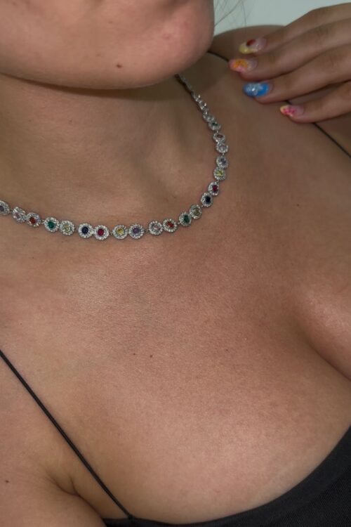 Collar Color piedras.